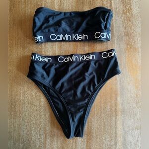 Calvin Klein high-waist swimsuit
